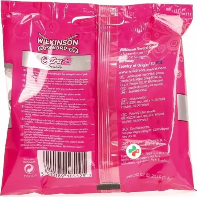 Wilkinson Extra 2 Beauty Einweg Rasier Damen 5 штук Wilkinson Extra 2 Beauty Einweg Rasier Damen 5 штук