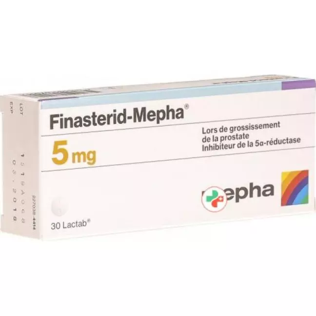 Фінастерид-Мефа Лактаб 5 мг 30 шт Фінастерид-Мефа Лактаб 5 мг 30 шт