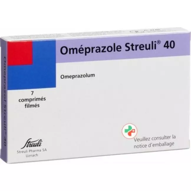 Омепразол Streuli Filmtable 40 мг 7 шт Омепразол Streuli Filmtable 40 мг 7 шт
