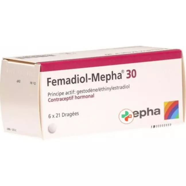 Femadiol-Mepha 30 Drag 6 х 21 шт Femadiol-Mepha 30 Drag 6 х 21 шт