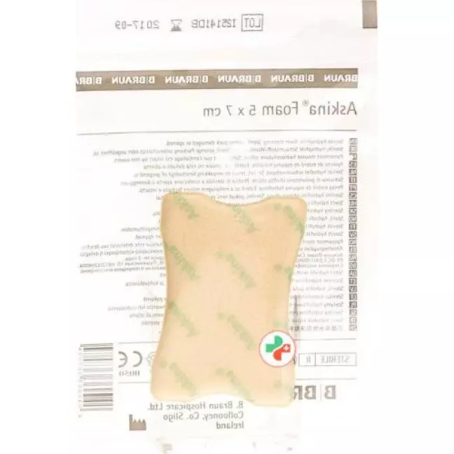 Пов'язка Askina Foam поролонова 5х7 см 10 шт Пов'язка Askina Foam поролонова 5х7 см 10 шт