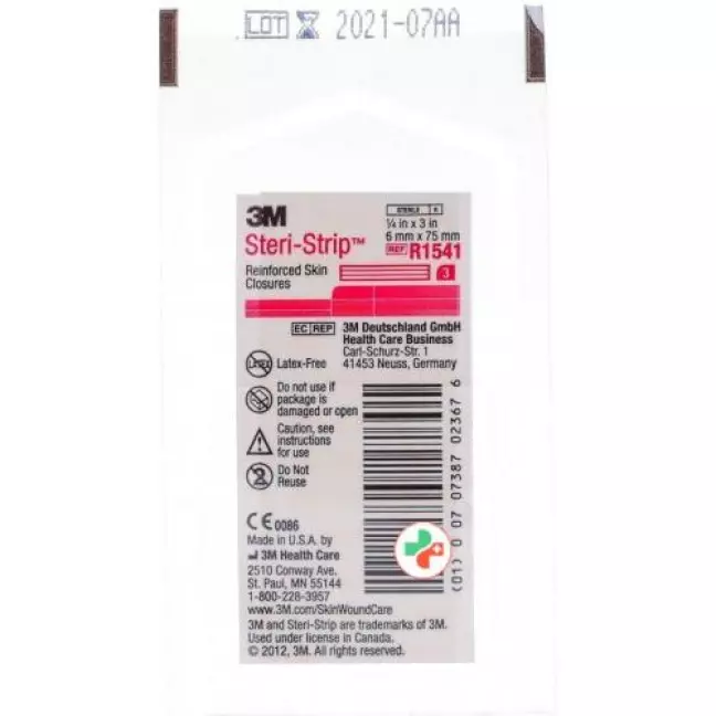 3M Steri Strip 6x75 мм білий армований 2 х 3 шт