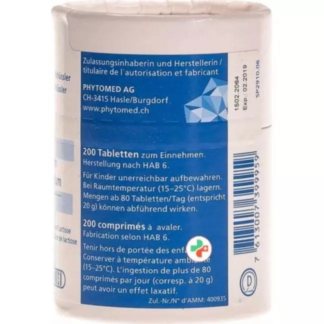Phytomed Schussler Nr. 1 таблеток D 12 Lactosefrei 200 штук Phytomed Schussler Nr. 1 таблеток D 12 Lactosefrei 200 штук