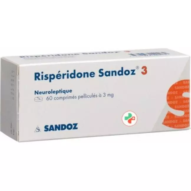 Risperidone Sandoz Filmtable 3 мг 60 шт Risperidone Sandoz Filmtable 3 мг 60 шт