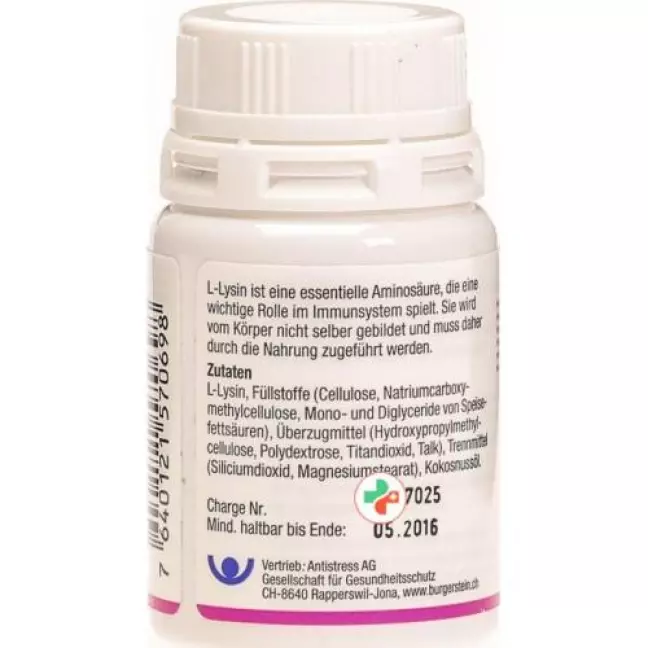 Burgerstein L-Lysine Tablets Ds 30 шт Burgerstein L-Lysine Tablets Ds 30 шт