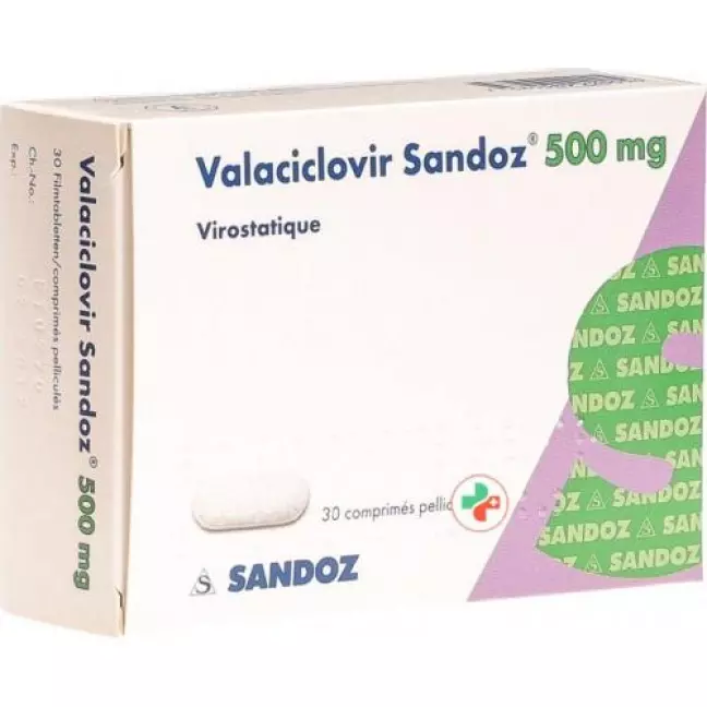 Valacyclovir Sandoz Filmtable 500 мг 30 шт Valacyclovir Sandoz Filmtable 500 мг 30 шт