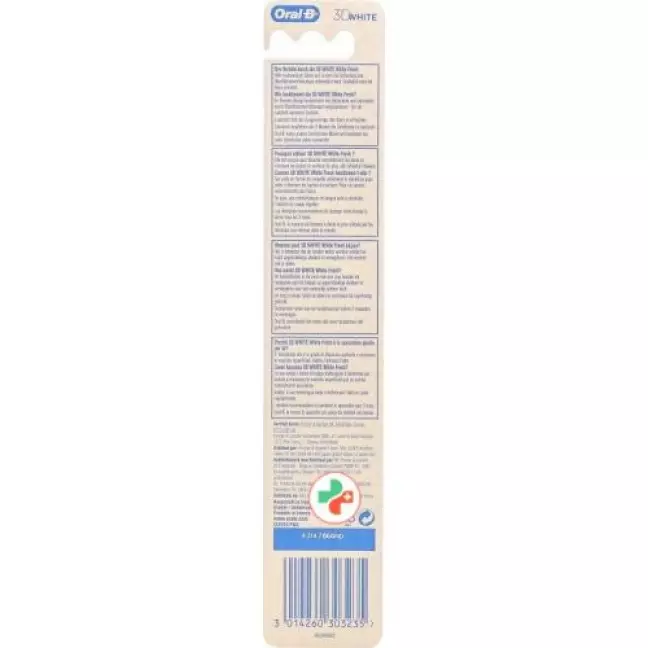Зубна щітка Oral-B 3D White 35 середня коротка головка Зубна щітка Oral-B 3D White 35 середня коротка головка