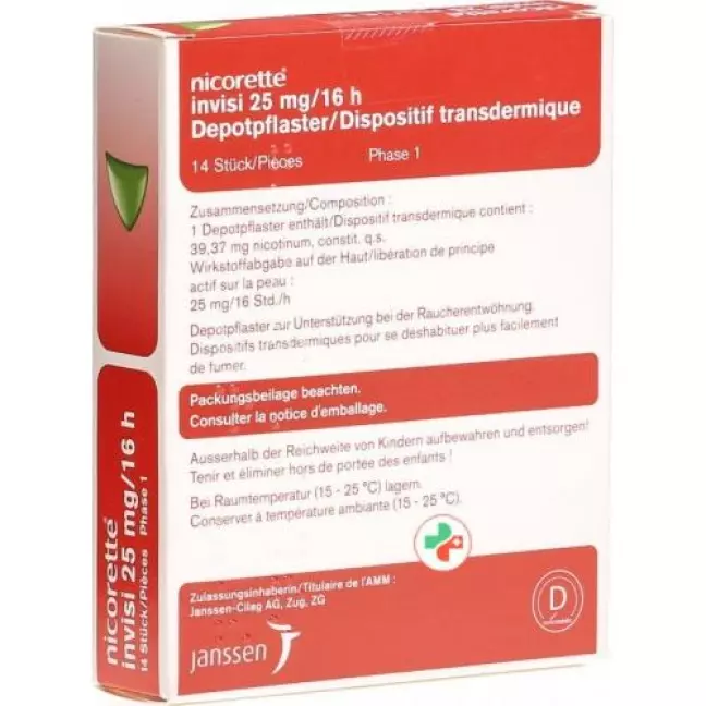 Нікоретт Інвізі Патч 25 мг/16 год 14 шт Нікоретт Інвізі Патч 25 мг/16 год 14 шт