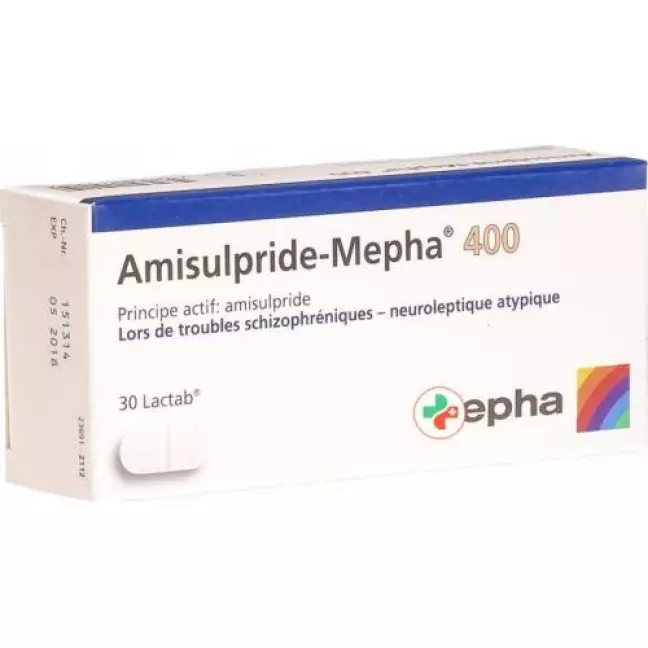Амісульприд-Мефа Лактаб 400 мг 30 шт Амісульприд-Мефа Лактаб 400 мг 30 шт
