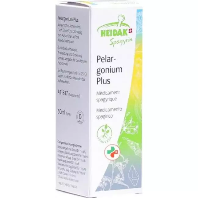 Heidak Spagyrik Pelargonium Plus спрей 50мл Heidak Spagyrik Pelargonium Plus спрей 50мл