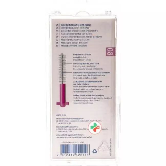 Curaprox CPS 08 prime start 5 міжзубних щіток +UHS 409&amp;47