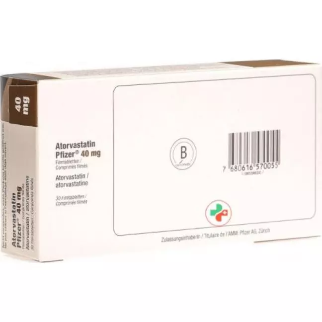 Atorvastatin Pfizer 40 mg 30 filmtablets Atorvastatin Pfizer 40 mg 30 filmtablets
