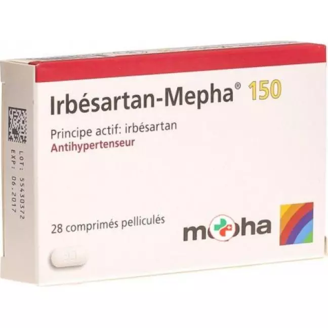 Irbesartan-Mepha Filmtabl 150 мг 28 шт Irbesartan-Mepha Filmtabl 150 мг 28 шт