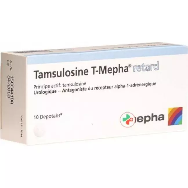 Тамсулозин Т-Мефа ретард Депотабс 0,4 мг 10 шт Тамсулозин Т-Мефа ретард Депотабс 0,4 мг 10 шт