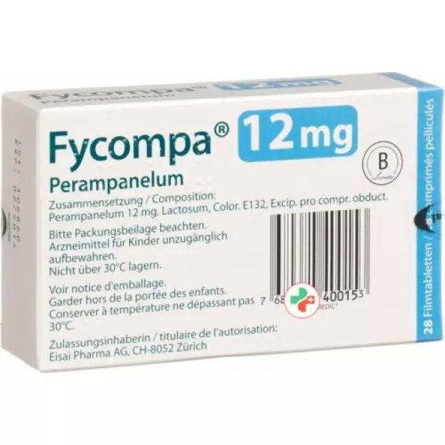 Fycompa плівка таблетки 12 мг 28 шт Fycompa плівка таблетки 12 мг 28 шт