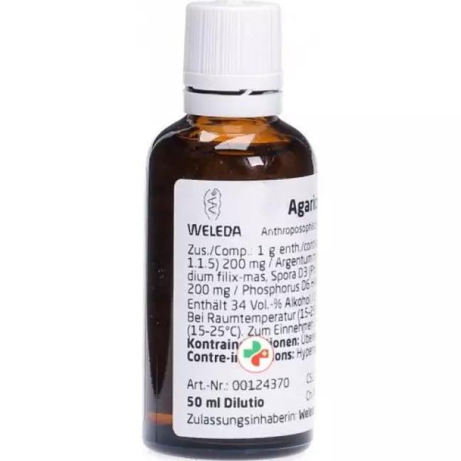 Weleda Agaricus comp./Phosphorus Dilutio Dil 50 мл Weleda Agaricus comp./Phosphorus Dilutio Dil 50 мл
