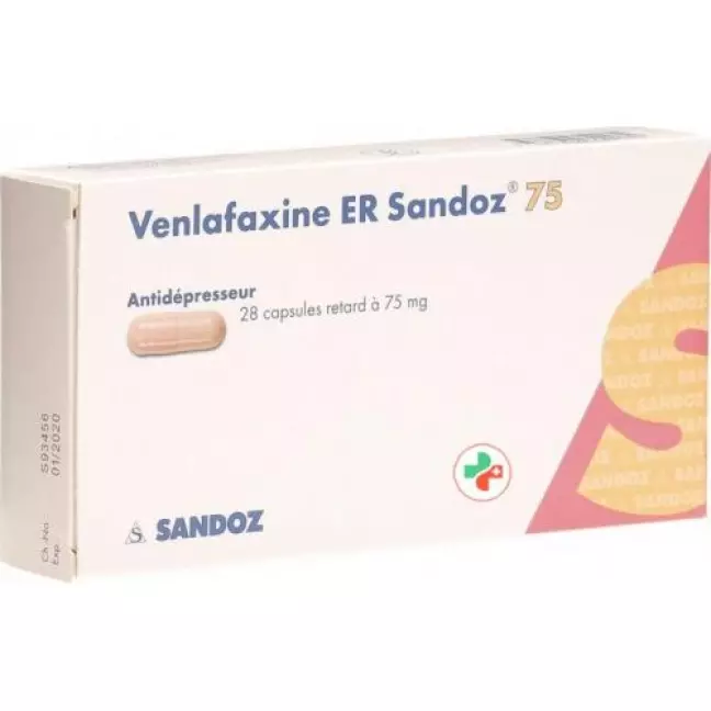 Венлафаксин ER Sandoz Ret капсули 75 мг 28 шт Венлафаксин ER Sandoz Ret капсули 75 мг 28 шт