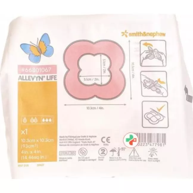 Allevyn Life Adhasiver Silikonschaumverband 10.3x10.3см 10 штук Allevyn Life Adhasiver Silikonschaumverband 10.3x10.3см 10 штук