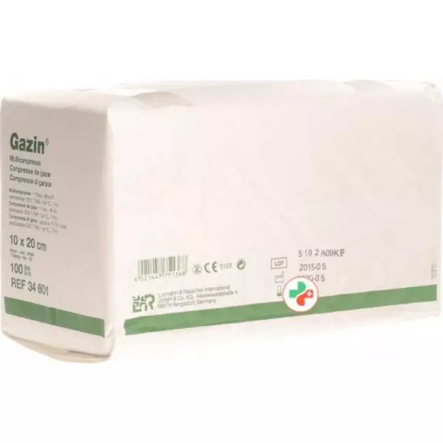 Gazin Mullkompresse 10x20см 8-fach 17-fadig 100 штук Gazin Mullkompresse 10x20см 8-fach 17-fadig 100 штук