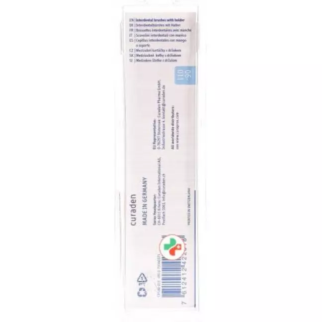 Curaprox CPS prime plus зручний змішаний 5 міжзубних щіток + тримач Curaprox CPS prime plus зручний змішаний 5 міжзубних щіток + тримач