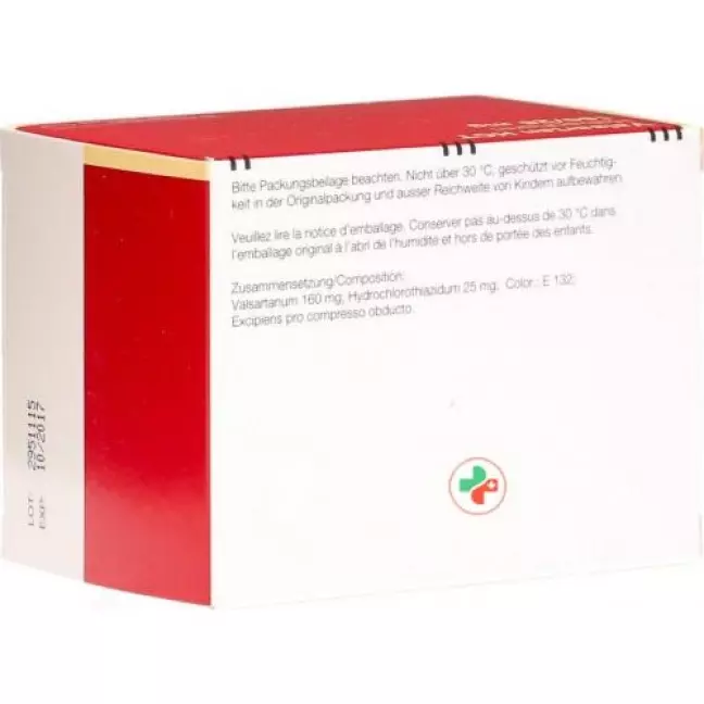 Valsartan HCT Helvepharm Filmtabl 160/25 мг 98 шт Valsartan HCT Helvepharm Filmtabl 160/25 мг 98 шт