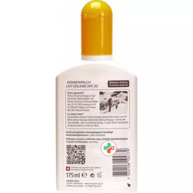 Sherpa Tensing Sonnenmilch SPF 20 175мл Sherpa Tensing Sonnenmilch SPF 20 175мл