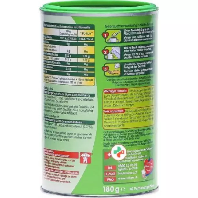 Milupa Fenchel-Getrank 180г Milupa Fenchel-Getrank 180г