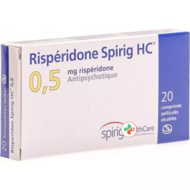 Risperidone Spirig HC Filmtable 0,5 мг 20 шт Risperidone Spirig HC Filmtable 0,5 мг 20 шт