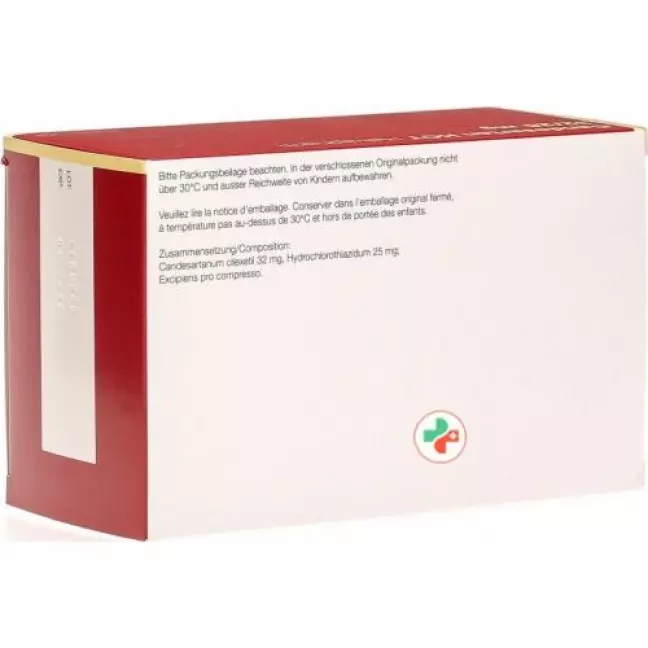 Candesartan HCT Helvepharm таблетки 32/25 мг 98 шт Candesartan HCT Helvepharm таблетки 32/25 мг 98 шт
