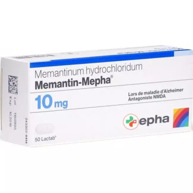 Мемантин Мефа 10 мг 50 таблеток покрытых оболочкой 