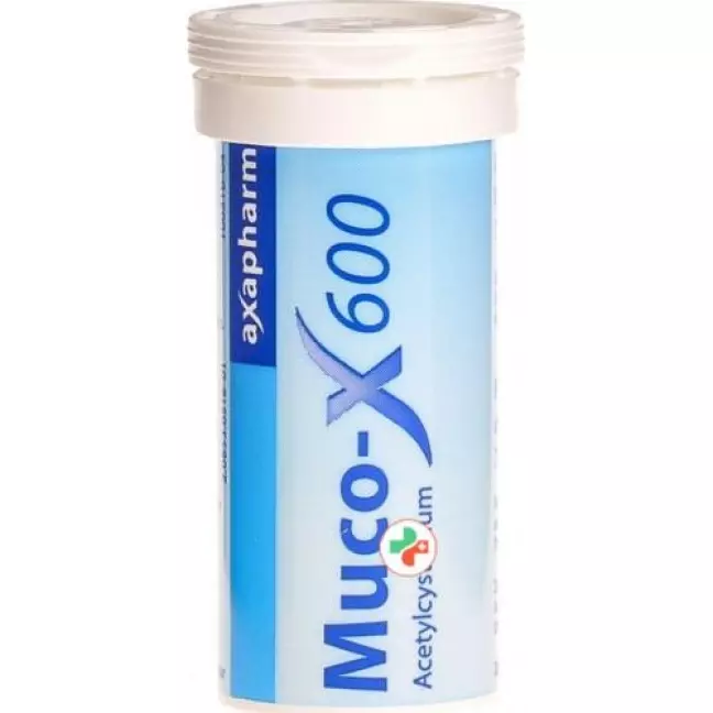 Muco-X таблетки шипучі 600 мг 7 шт Muco-X таблетки шипучі 600 мг 7 шт
