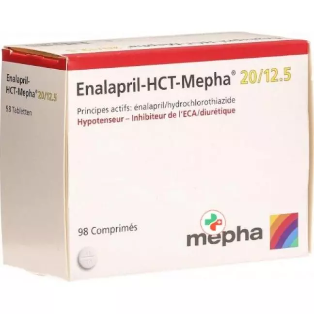 Enalapril HCT Mepha 20/12.5 mg 98 tablets