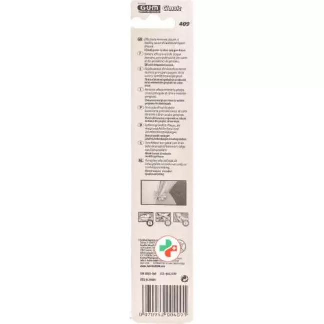 Зубна щітка GUM SUNSTAR CLASSIC компактна м&#39;яка 4 ряди