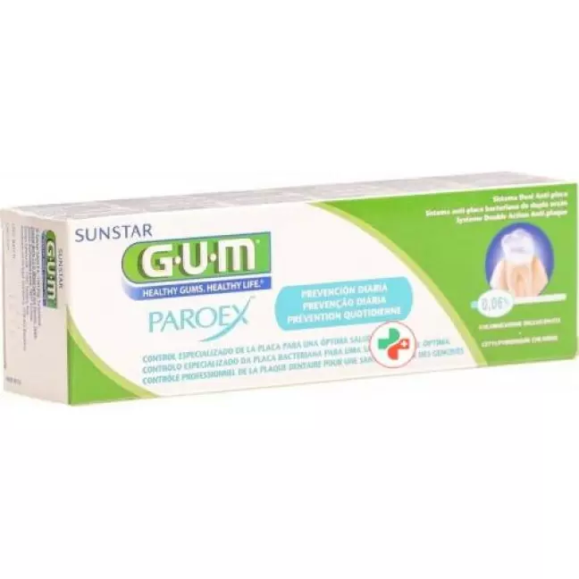 Зубна паста GUM SUNSTAR PAROEX 0,06% хлоргексидину 75 мл