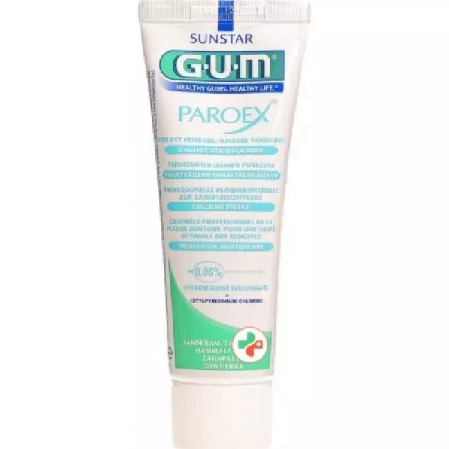 Зубна паста GUM SUNSTAR PAROEX 0,06% хлоргексидину 75 мл