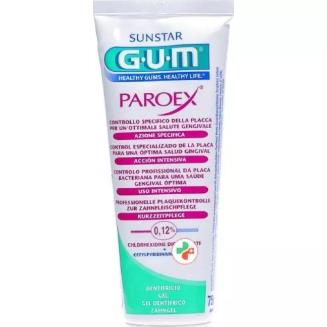 Зубна паста GUM SUNSTAR PAROEX 0,12% хлоргексидину 75 мл