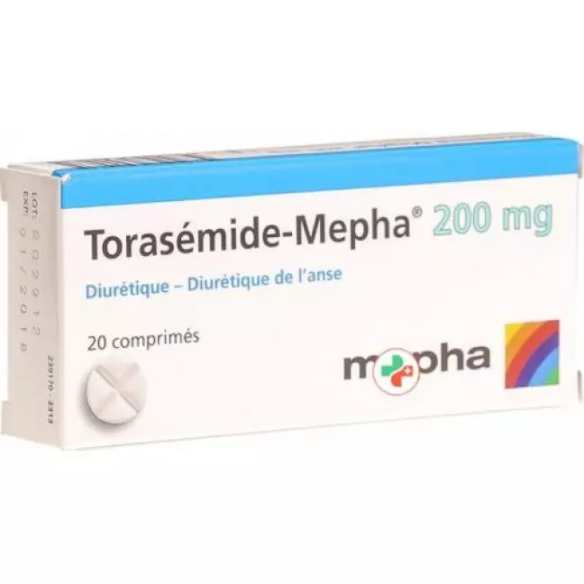 Торасемід-Мефа таблетки 200 мг 20 шт Торасемід-Мефа таблетки 200 мг 20 шт