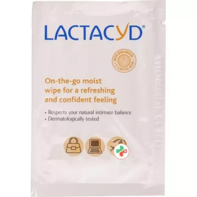 Серветки Lactacyd для інтимної гігієни в індивідуальній упаковці 10 шт