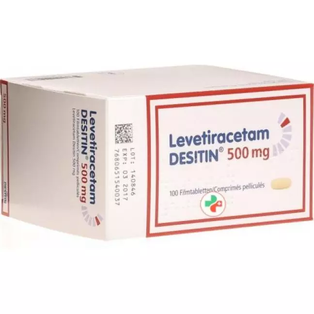 Levetiracetam DESITIN Filmtabl 500 мг 100 шт Levetiracetam DESITIN Filmtabl 500 мг 100 шт