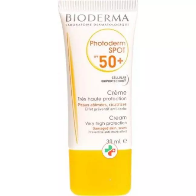 Сонцезахисний фактор Bioderma Photoderm Spot Crème 50 + 30 мл Сонцезахисний фактор Bioderma Photoderm Spot Crème 50 + 30 мл