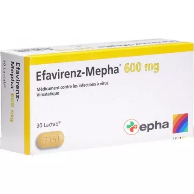 Efavirenz Mepha 600 mg 30 Lactabs Efavirenz Mepha 600 mg 30 Lactabs