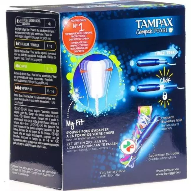 Tampax Тампони Compak Pearl Super 18 шт Tampax Тампони Compak Pearl Super 18 шт