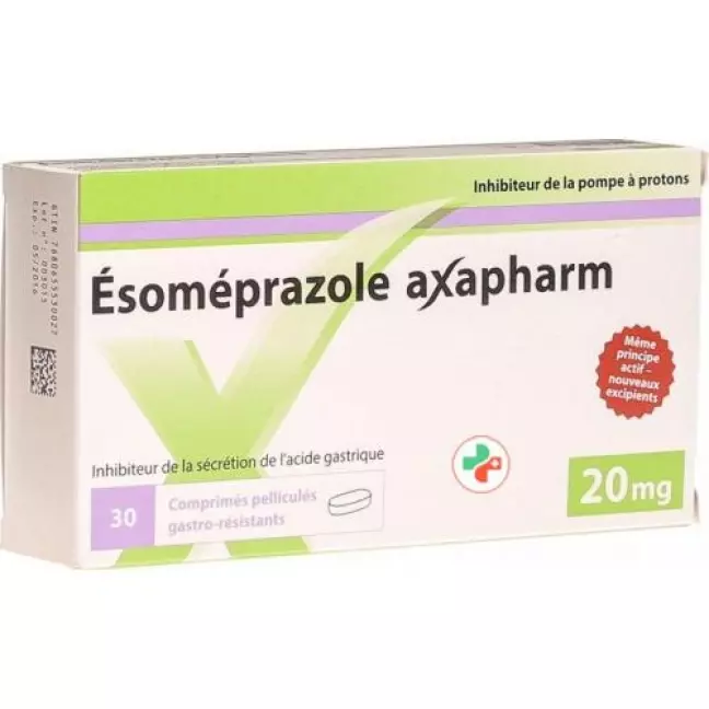 Езомепразол Аксафарм Фільмтабл 20 мг 30 шт Езомепразол Аксафарм Фільмтабл 20 мг 30 шт