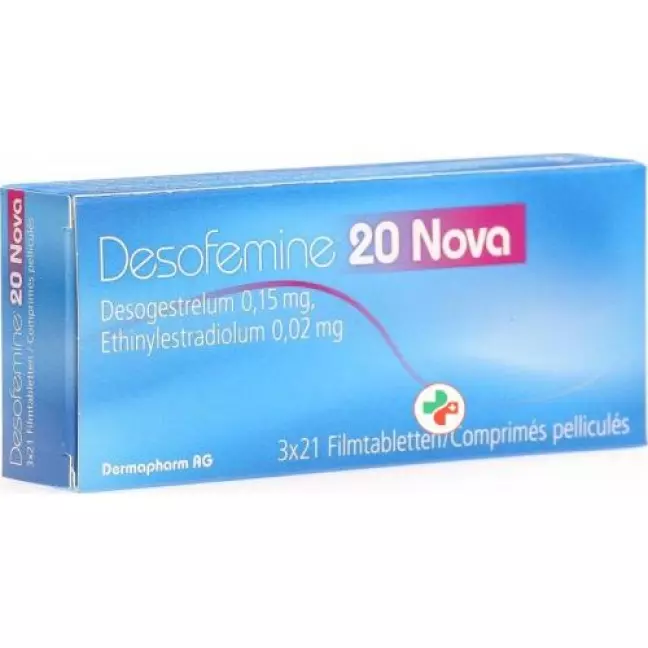 Дезофемін 20 Nova таблетки плівка 3 х 21 шт Дезофемін 20 Nova таблетки плівка 3 х 21 шт