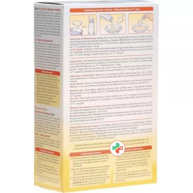 Holle Frucht Brei Banane Griess Bio 250 g