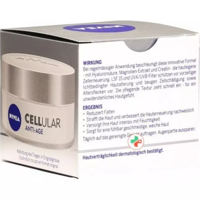 Денний крем Nivea Cellular Anti-Age Cell Renewing SPF 15 50 мл Денний крем Nivea Cellular Anti-Age Cell Renewing SPF 15 50 мл