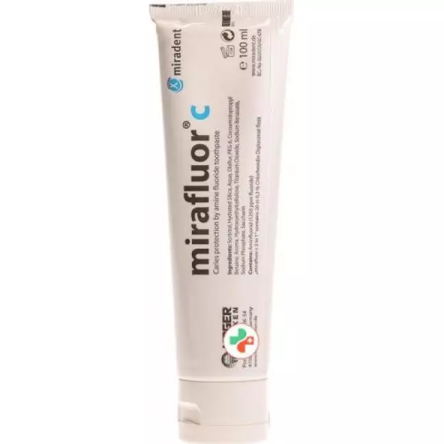 Miradent Mirafluor C Zahncreme Tube 100мл Miradent Mirafluor C Zahncreme Tube 100мл