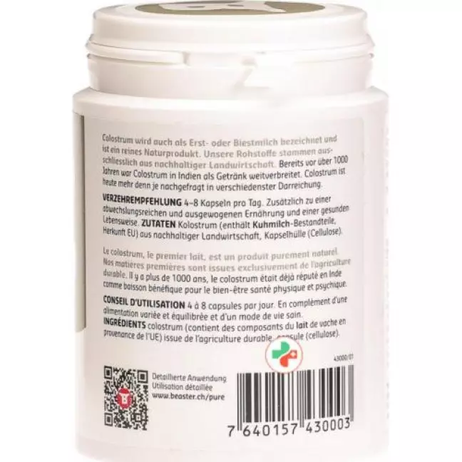 Капсули молозива BEASTER PURE ORGANIC 120 шт Капсули молозива BEASTER PURE ORGANIC 120 шт