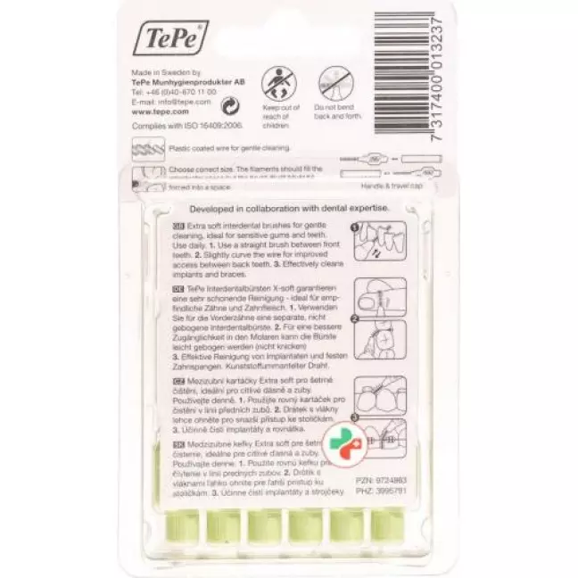 TePe Interdentalbursten X-soft 0.8мм 6 штук
