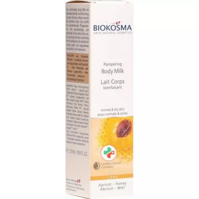 Відновлюючий крем для тіла Biokosma ORGANIC Абрикос і ORGANIC Мед 200